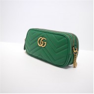 GG Marmont Mini Chain Bag 546581 Green High