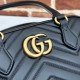 GG Marmont shoulder bag Leather Balck High