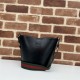 Gucci MINI BUCKET SHOULDER BAG Leather 782908 Black High