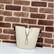 Gucci MINI BUCKET SHOULDER BAG Leather 782908 Ivory High