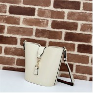 Gucci MINI BUCKET SHOULDER BAG Leather 782908 Ivory High