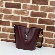 Gucci MINI BUCKET SHOULDER BAG Leather 782908 Burgundy High