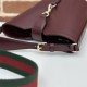 Gucci MINI BUCKET SHOULDER BAG Leather 782908 Burgundy High