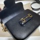 Gucci Horsebit 1955 mini bag 658574 Leather Black High