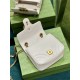 GG MARMONT MINI SHOULDER BAG 739682 Leather White high