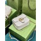 GG MARMONT MINI SHOULDER BAG 739682 Leather White high