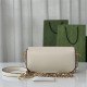 GUCCI HORSEBIT 1955 SMALL SHOULDER BAG 735178 White High