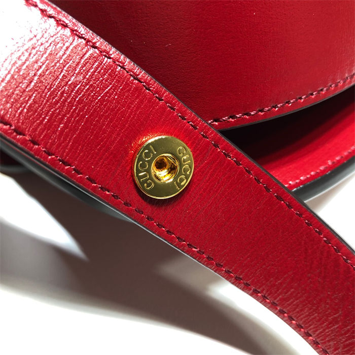 Gucci Horsebit 1955 shoulder bag 602204 Red leather high