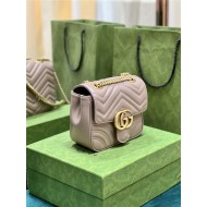 GG MARMONT MINI SHOULDER BAG 739682 Leather high