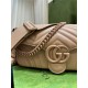 GG MARMONT MATELASSÉ SHOULDER BAG 734814 Leather Rose Pink high