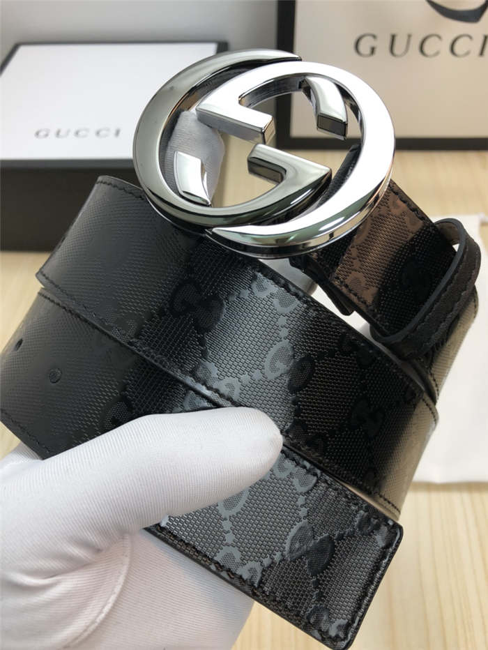 Gucci GG Supreme belt with G buckle 38mm High