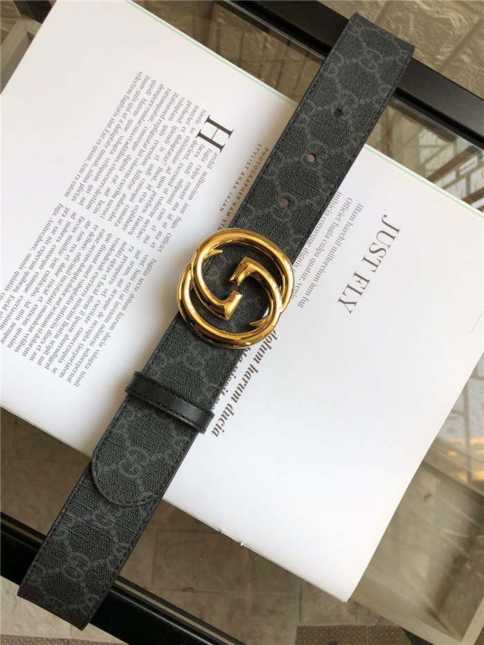 Gucci GG belt with interlocking G buckle Gold 38mm High