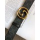 Gucci GG belt with interlocking G buckle Gold 38mm High