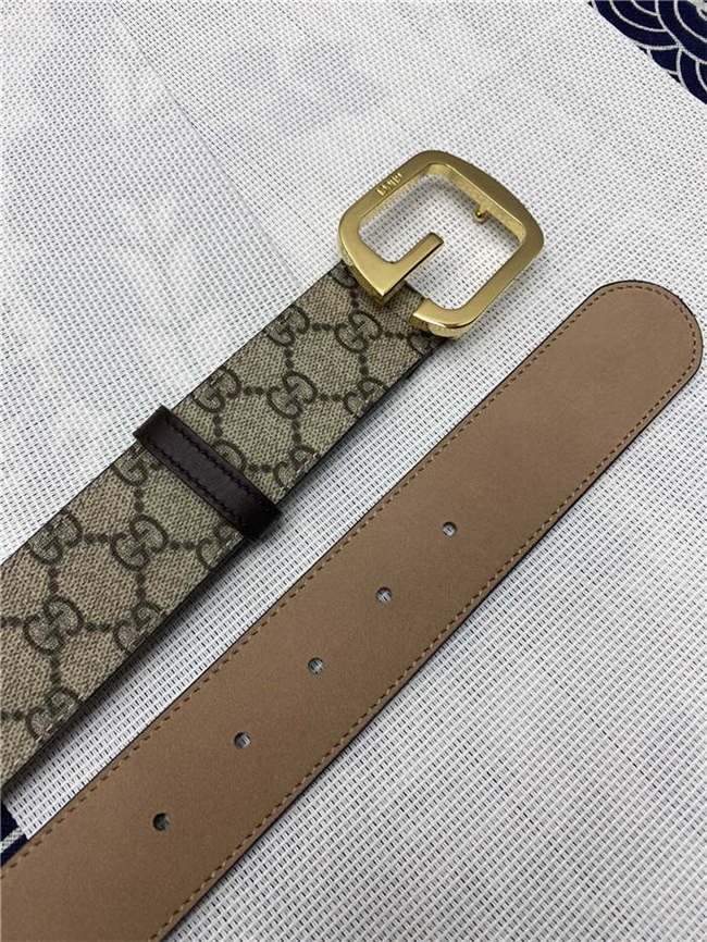 Gucci GG belt with G buckle Gold 38mm High