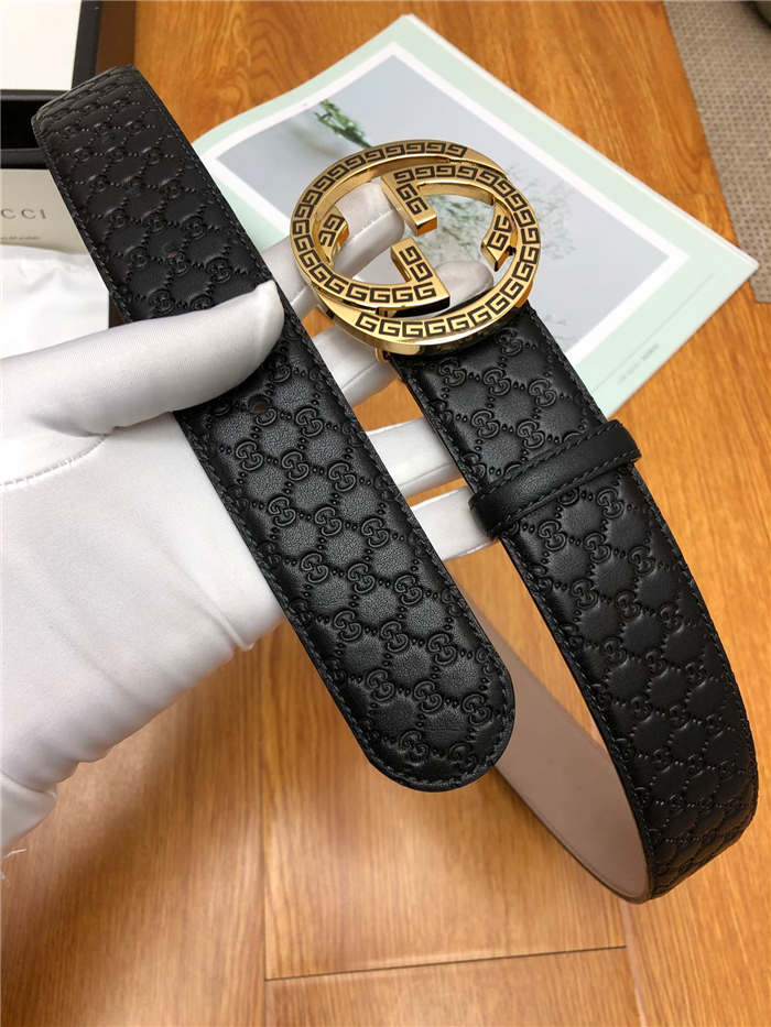 Gucci GG belt with G buckle Gold 38mm High