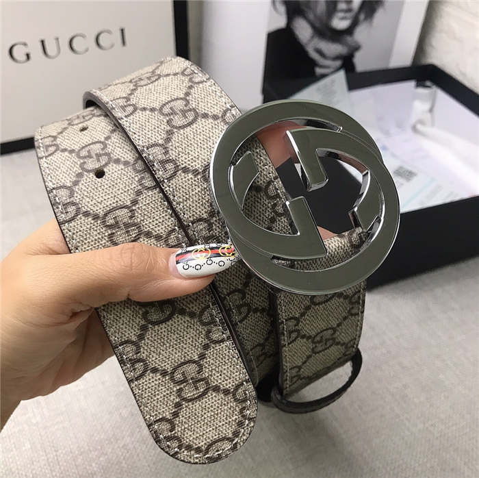 Gucci GG Supreme belt with G buckle 38mm High