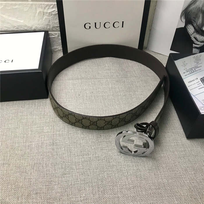 Gucci GG Supreme belt with G buckle 38mm High