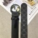 Gucci GG Supreme belt with G buckle 35/38mm High