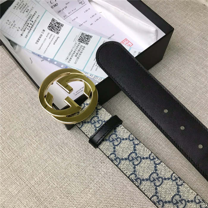 Gucci GG Supreme belt with G buckle 35/38mm High