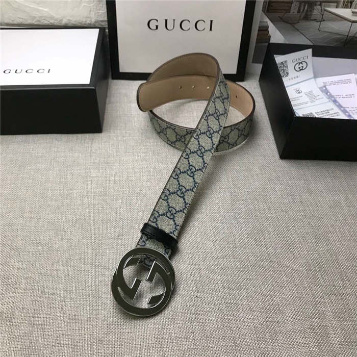 Gucci GG Supreme belt with G buckle 35/38mm High