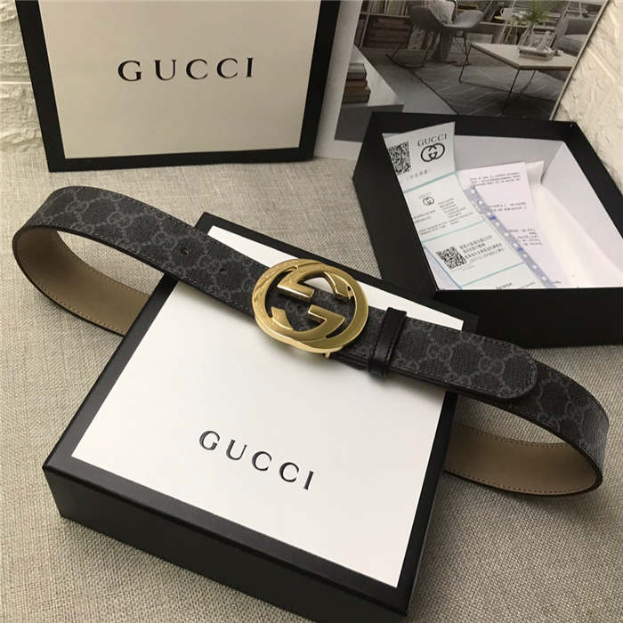 Gucci GG Supreme belt with G buckle 35/38mm High