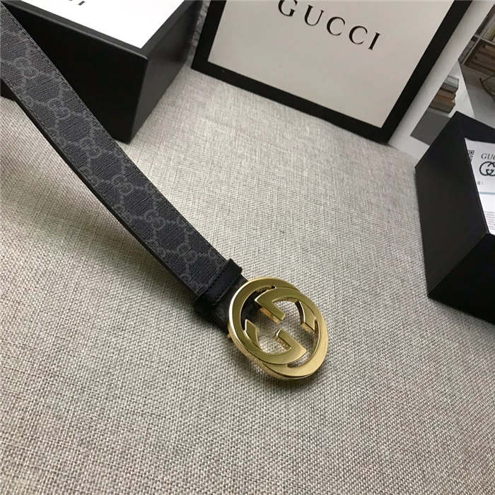 Gucci GG Supreme belt with G buckle 35/38mm High