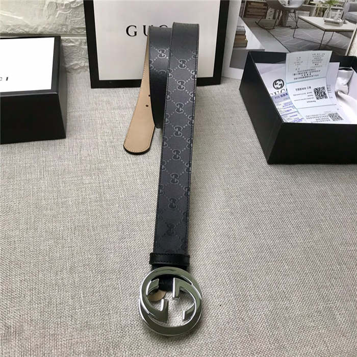 Gucci GG Supreme belt with G buckle 35/38mm High