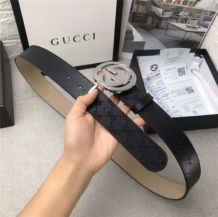 Gucci GG Supreme belt with G buckle 35/38mm High