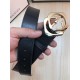 Gucci GG Supreme belt with G buckle Gold High