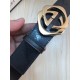 Gucci GG Supreme belt with G buckle Gold High