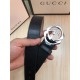 Gucci GG Supreme belt with G buckle Silver High