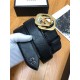 Gucci Signature belt with G buckle 38mm Gold High