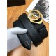 Gucci Signature belt with G buckle 38mm Gold High