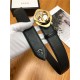 Gucci Signature belt with G buckle 38mm Gold High