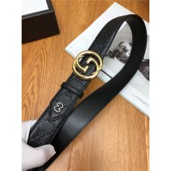 Gucci Signature belt with interlocking G buckle 38mm Gold High