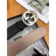 Gucci Leather belt with interlocking G buckle 40mm High