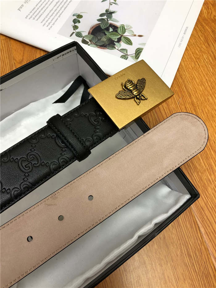 Gucci Signature belt with Bee buckle 38mm High