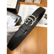 Gucci Reversible belt with Double G buckle 38mm Silver High