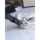 Gucci Leather belt with interlocking G buckle 38mm High