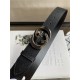 Gucci Leather belt with interlocking G buckle 38mm High