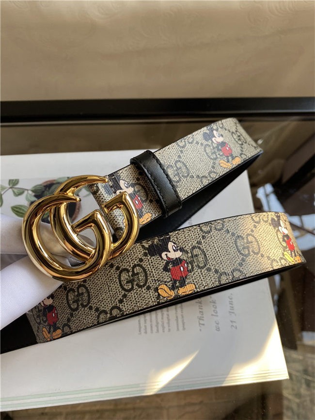 Gucci GG belt with Double G buckle 35mm Mickey High