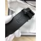 Gucci GG Supreme belt with G buckle 38mm Black/Grey High