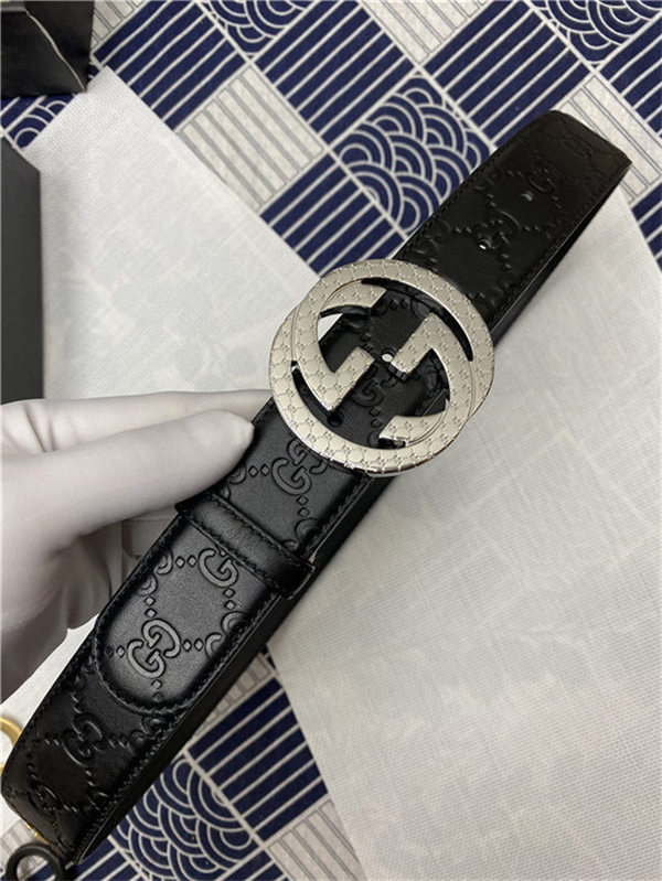 Gucci Signature belt with G buckle 38mm High