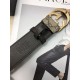 Gucci GG Supreme belt with G buckle 38mm Beige/Ebony High