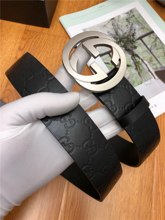 Gucci Signature belt with G buckle 38mm High