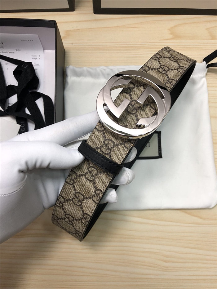 Gucci GG Supreme belt with G buckle 38mm High