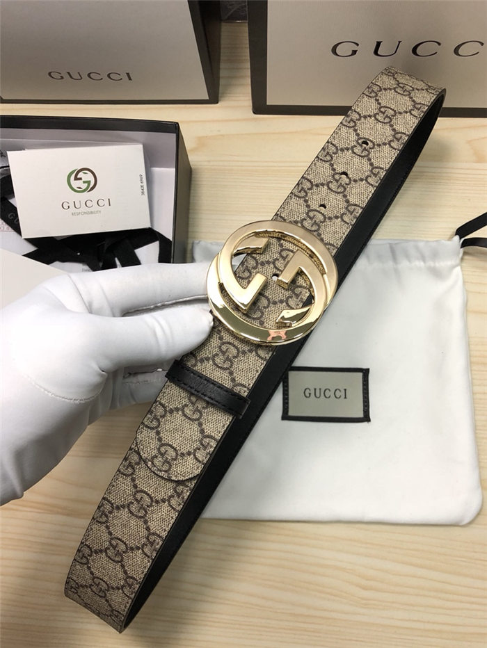 Gucci GG Supreme belt with G buckle 38mm High