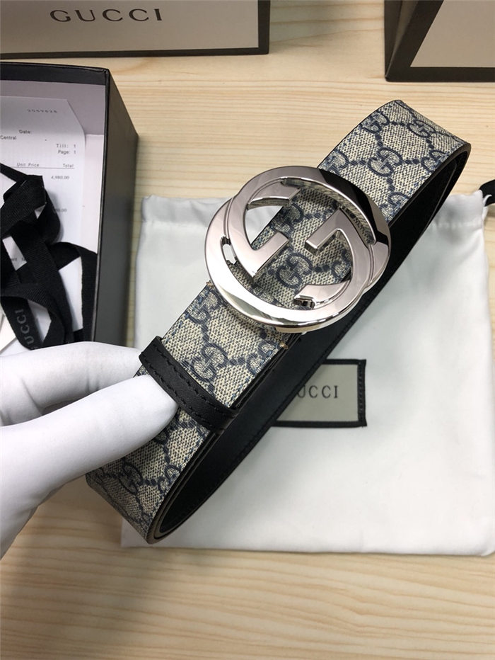 Gucci GG Supreme belt with G buckle 38mm High