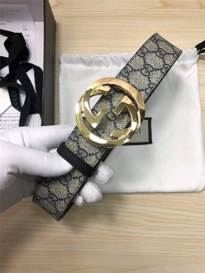 Gucci GG Supreme belt with G buckle 38mm High