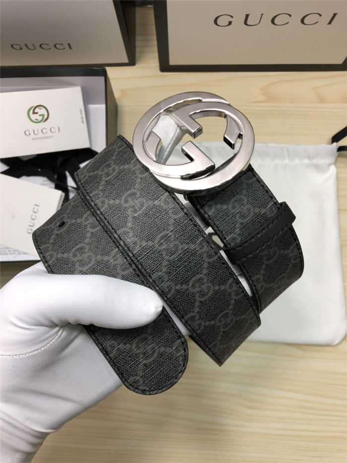 Gucci GG Supreme belt with G buckle 38mm High